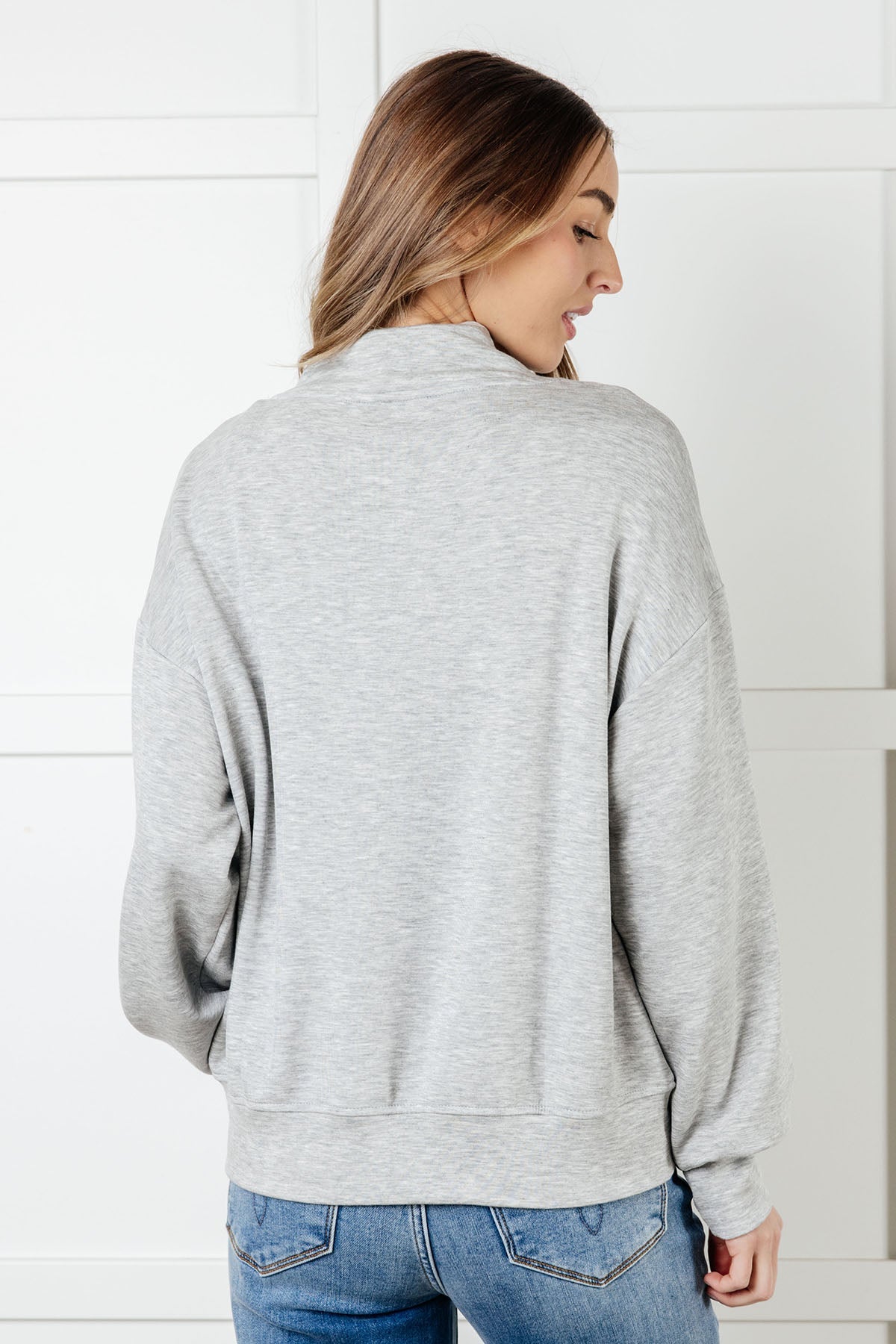 Rogue Runner Half Zip Jacket in Heather Grey